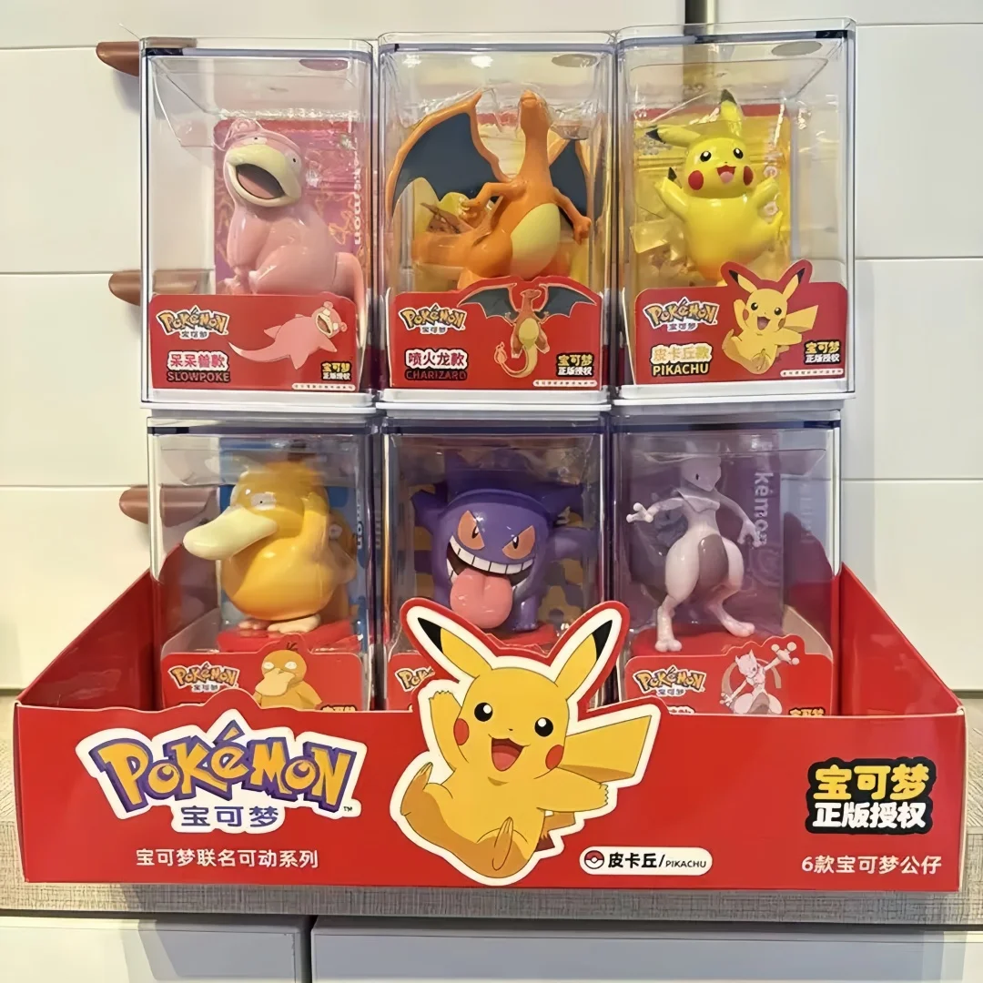 Car Accessories Japanese - ポケモンモデルキットアニメキャラクターフィギュアゲンガーピカチュウリザードンスローポークミュウツーシリーズ車内ハンドポジションおもちゃギフト
