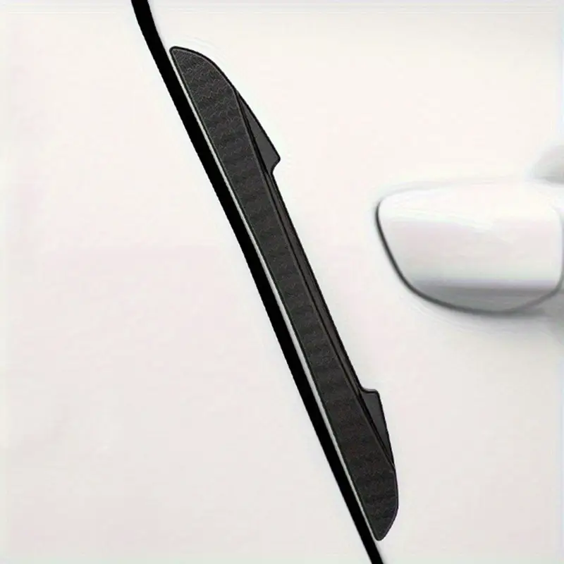 Car Door Edge Guard - 4 個のアンチスクラッチ車のドアエッジガードプレート黒耐久性のあるバックミラードア保護ガードプレートユニバーサルカーアクセサリー