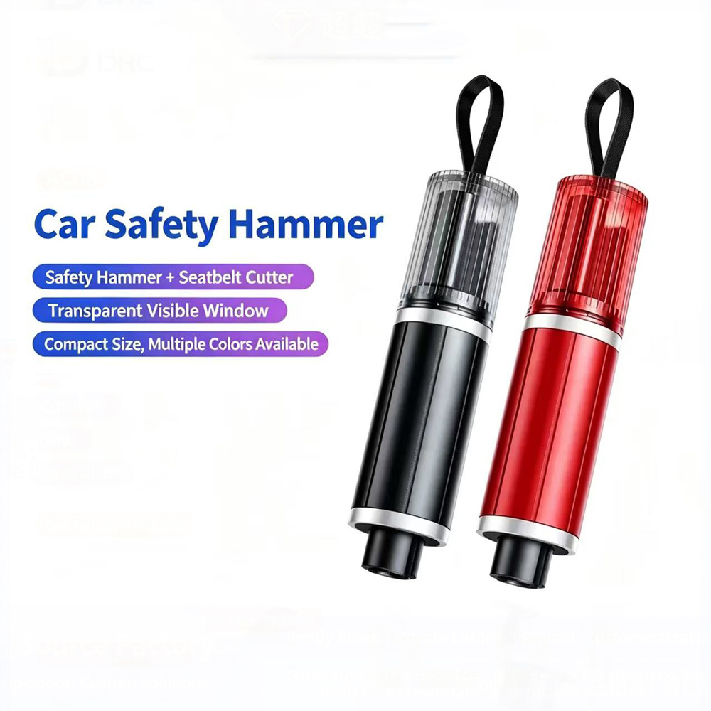 Car Emergency Tool Kit - 車用緊急ハンマー 車両救助ツール 安全ハンマー 脱出用シートベルトカッター 救命用自動車窓ガラス破壊器 安全ハンマー