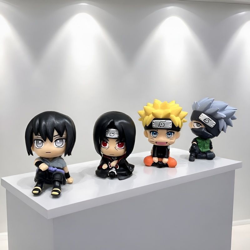 Car Accessories Japan - ナルト漫画かわいいフィギュアモデルカワイイ2Dちび人形車飾りオフィスデスクトップディスプレイおもちゃアニメグッズ卸売