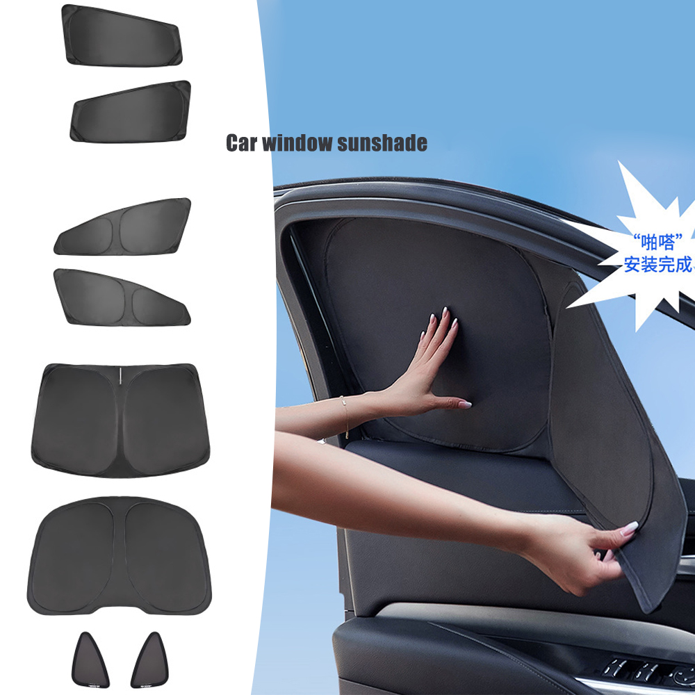 Car Accessories Inside - 断熱プライバシー完全遮光ウィンドウサンカーテンサイドウィンドウサンシェード車内アクセサリー テスラモデルに最適