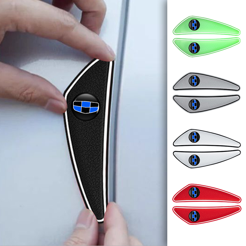 Car Door Edge Guard - ジーリーEX2、EX5、クールレイ、モンジャロ2024、2025、スターシップ7、GX3用、車のドアエッジ保護ステッカー4枚セット