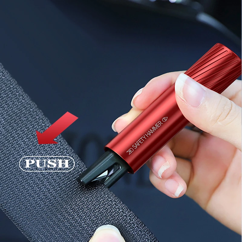 Car Emergency Tool Kit - 車載用窓割りツール 車用緊急窓割り器 安全救助ハンマー 自動車シートベルトカッター 救助ツール 安全ハンマー