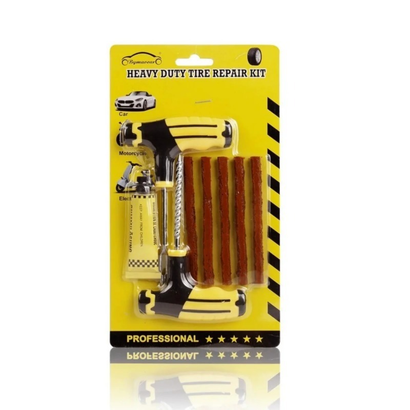 車、バイク、電動自転車用緊急タイヤ修理キット - 耐久性のあ - Car Emergency Tool Kit のレビューと価格