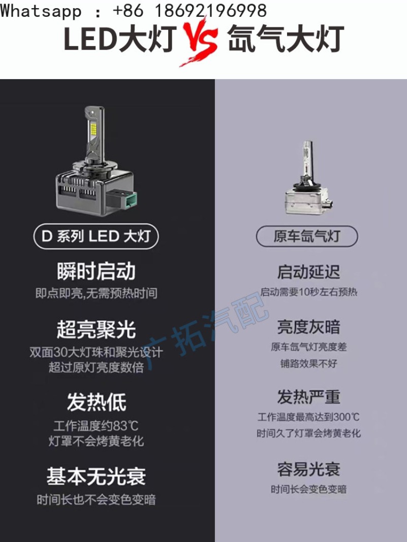 D1S D2S D3S D4S D8S レーザー LED ヘ - Led Headlight Bulbs のレビューと価格