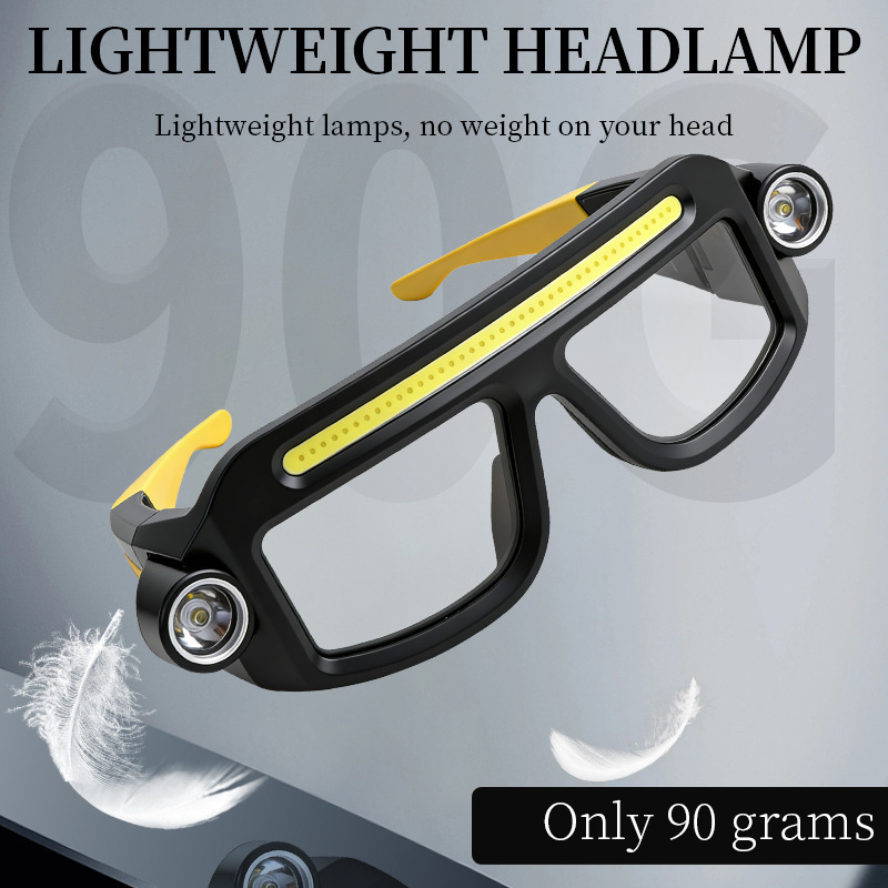 充電式 COB LED メガネヘッドライト TYPE C 防 - Led Headlight Bulbs のレビューと価格