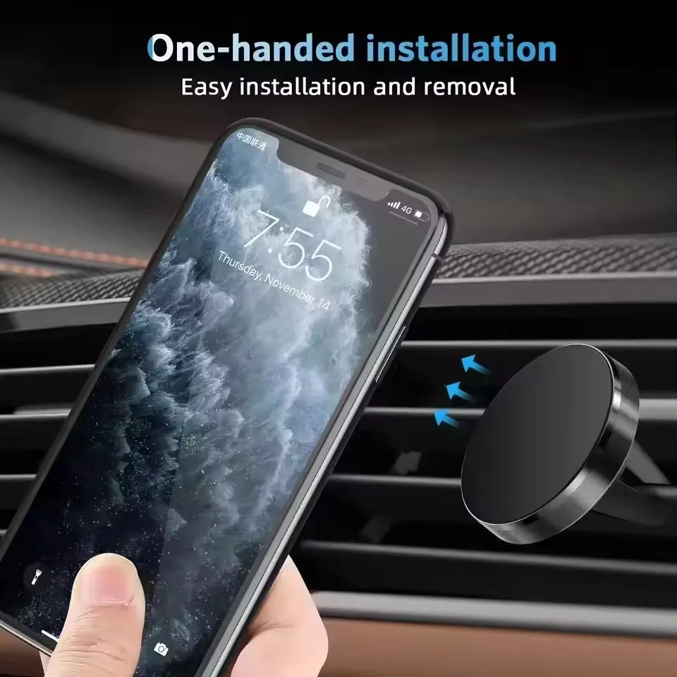 磁気式車載スマホホルダー エアコン吹き出し口用 スマートフォ - Car Accessories Xiaomi のレビューと価格