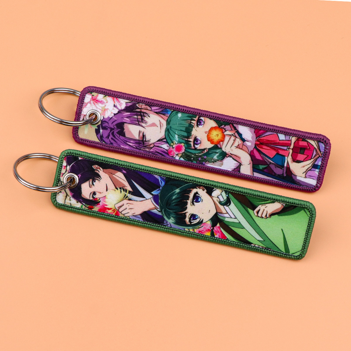 アニメ薬剤師日記刺繍キーホルダータグオートバイ車バックパック - Car Accessories Japan のレビューと価格