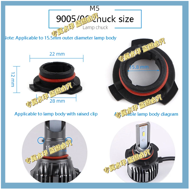 2 個車 LED ヘッドライト電球ベースアダプターソケットホ - Led Headlight Bulbs のレビューと価格