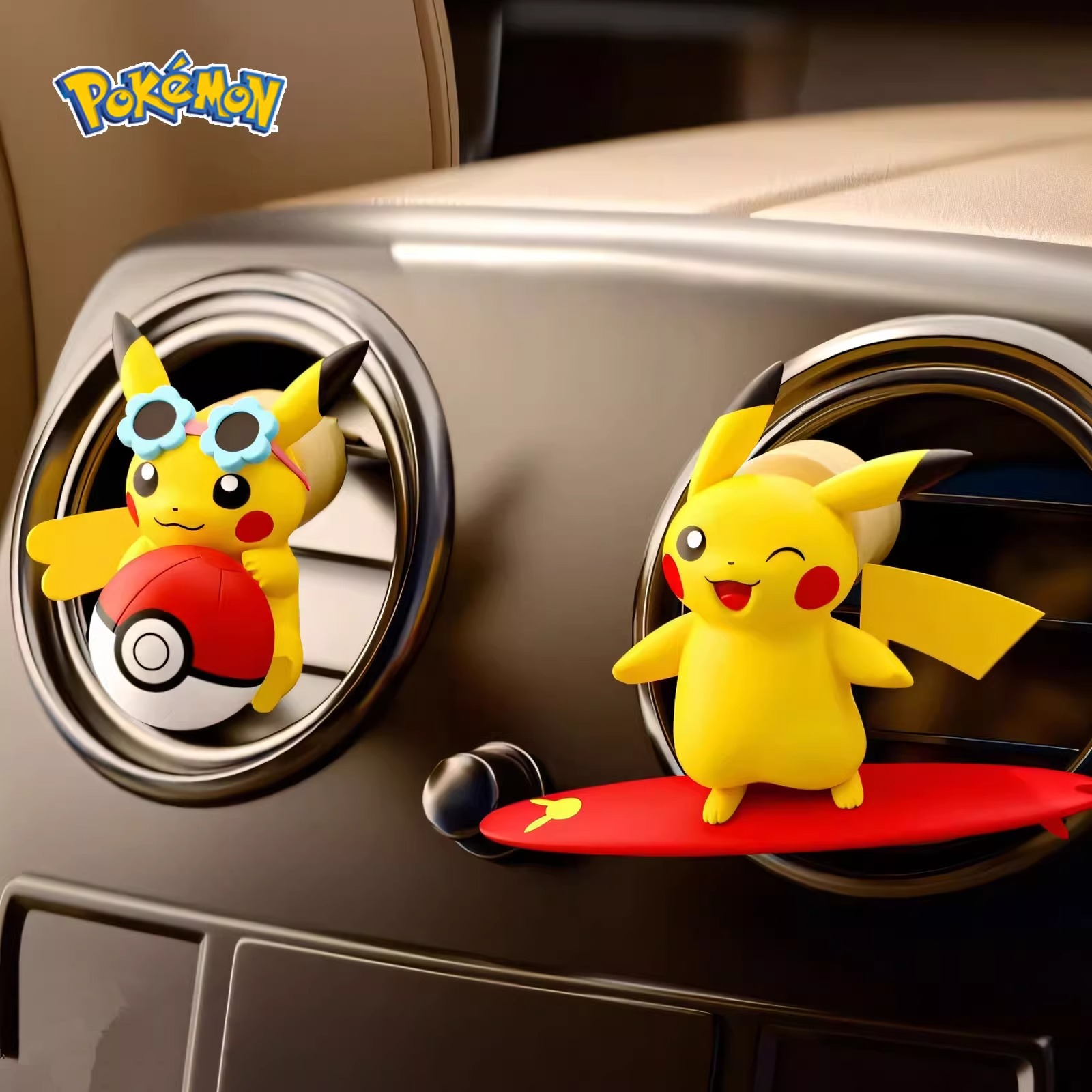 アニメポケモンピカチュウアクションフィギュア車の香りの香りス - Car Fragrance Diffuser のレビューと価格