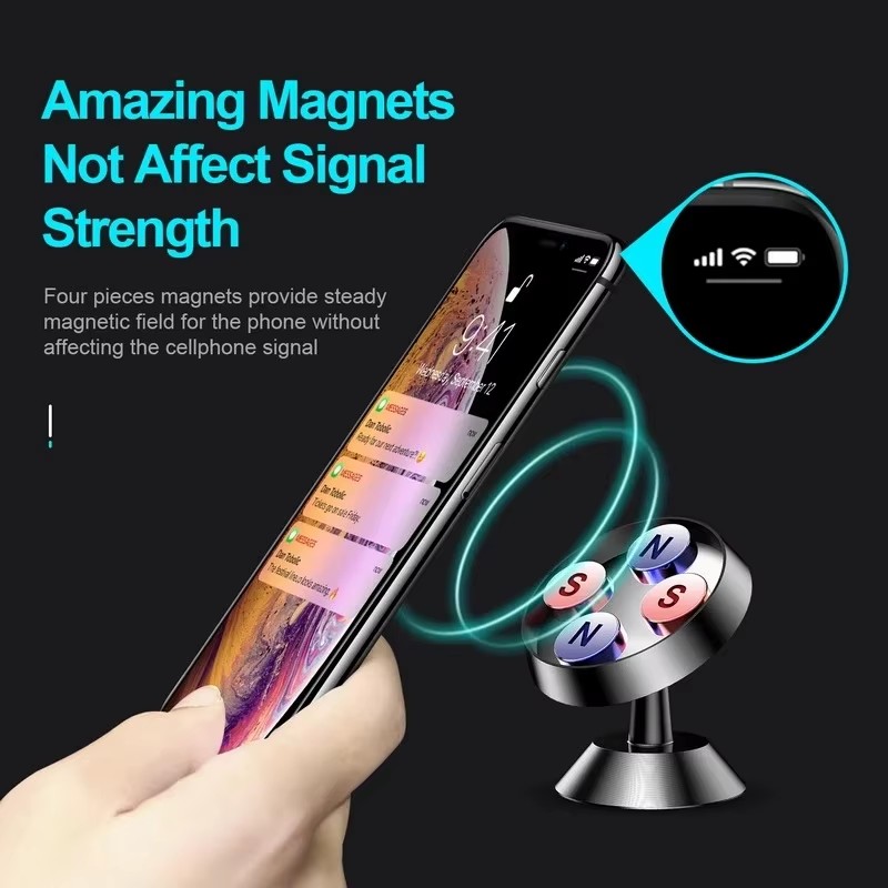 マグネット式車載携帯電話ホルダー マグネットマウントブラケッ - Car Accessories Xiaomi のレビューと価格