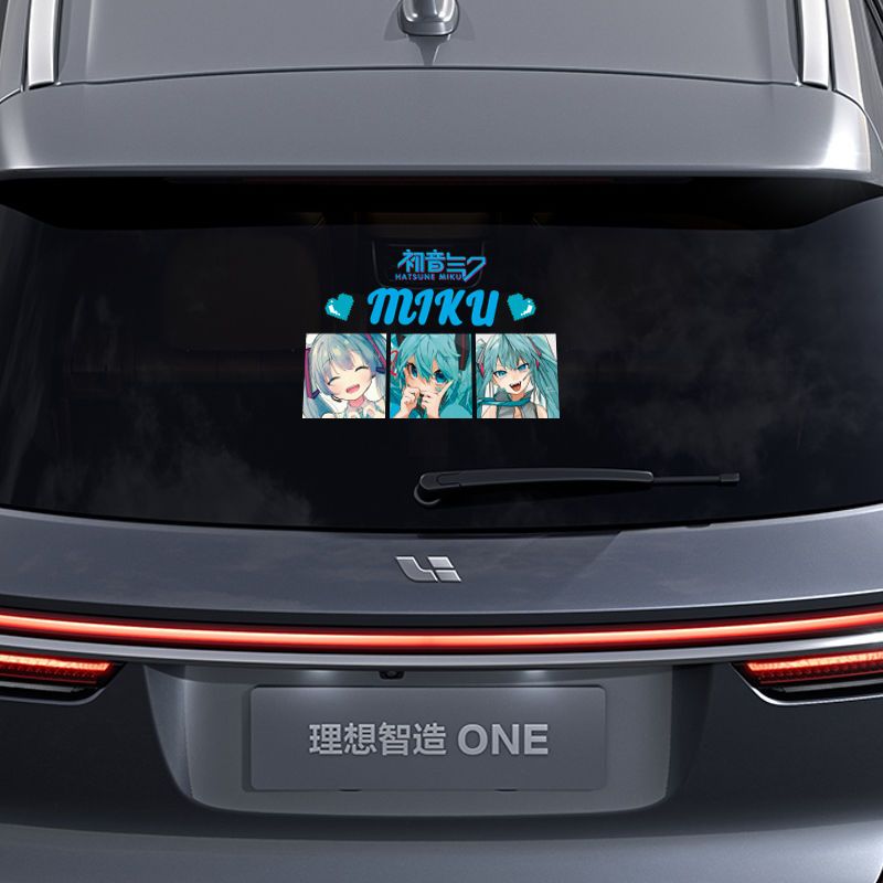 2026年新作クリエイティブ初音ミクアニメ反射ステッカー、車 - Car Accessories Japan のレビューと価格