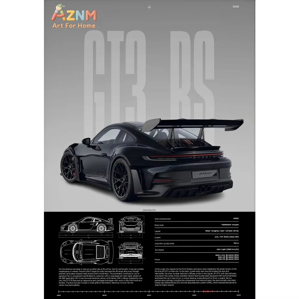 1pc ミニマリスト 911 GT3-RS 718 GT4  - Car Accessories Inside のレビューと価格