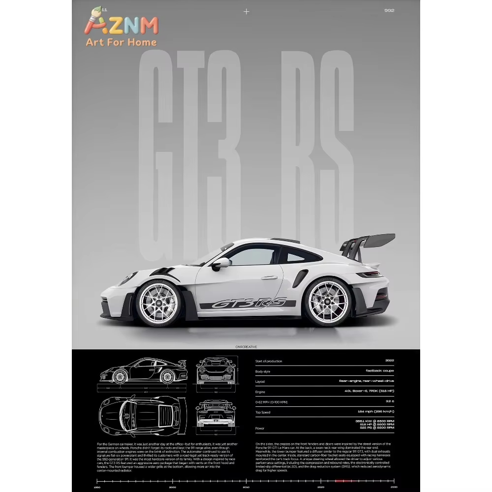 1pc ミニマリスト 911 GT3-RS 718 GT4  - Car Accessories Inside のレビューと価格