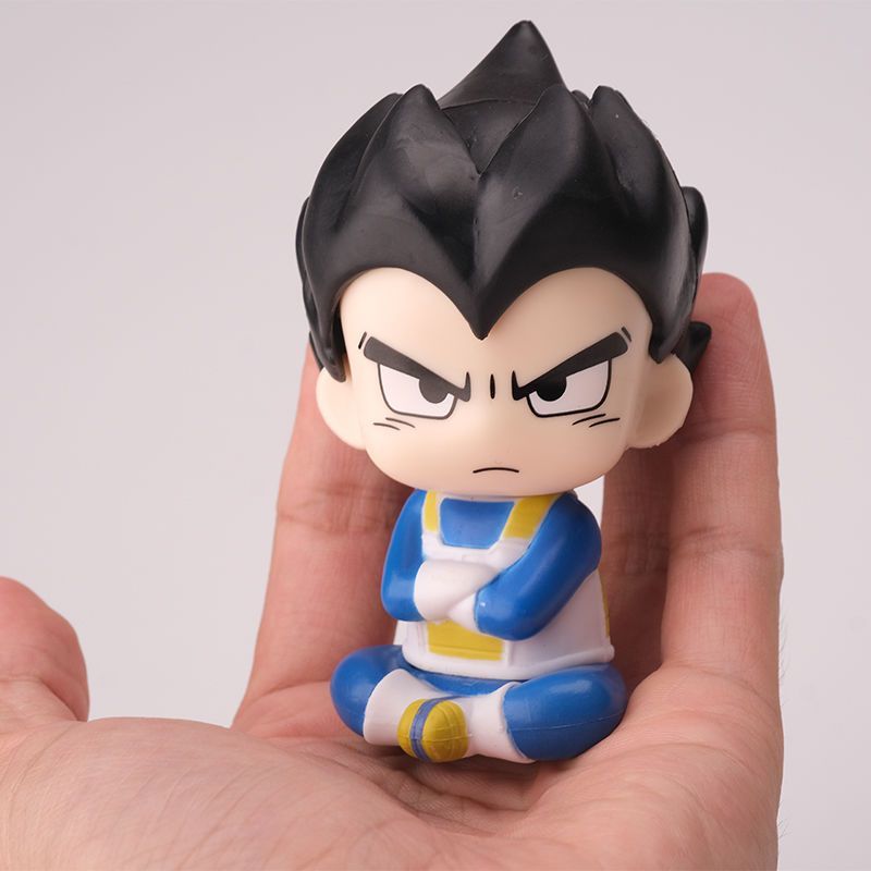 ドラゴンボールちび孫悟空ベジータ漫画かわいい座り姿フィギュア - Car Accessories Japan のレビューと価格