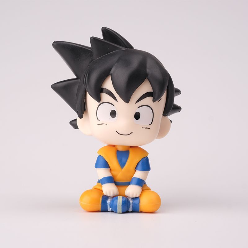 ドラゴンボールちび孫悟空ベジータ漫画かわいい座り姿フィギュア - Car Accessories Japan のレビューと価格