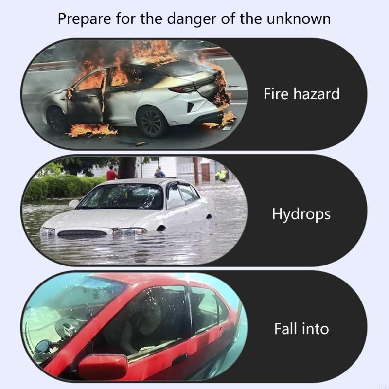 車用緊急安全ハンマー脱出ツール 車窓破壊器 シートベルトカッ - Car Emergency Tool Kit のレビューと価格