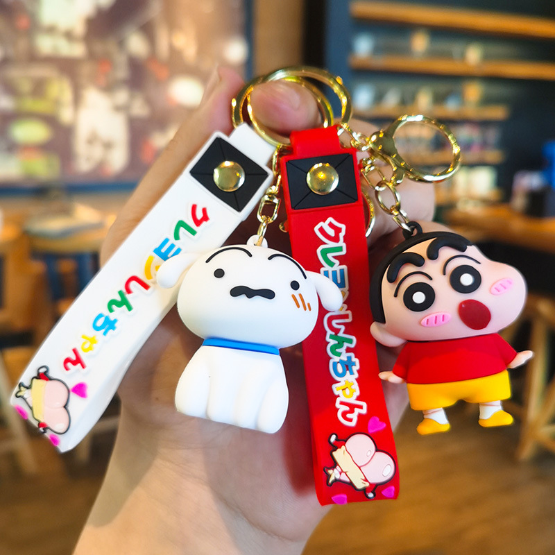 新しい漫画のかわいいワックス製しんちゃん変装キーホルダーペン - Car Accessories Japan のレビューと価格