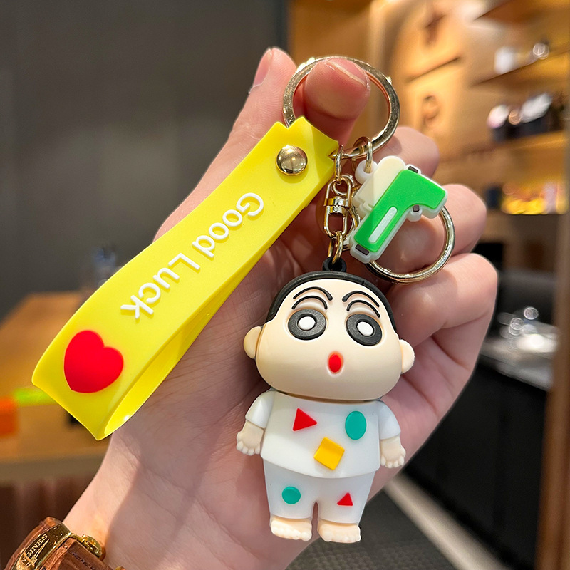 新しい漫画のかわいいワックス製しんちゃん変装キーホルダーペン - Car Accessories Japan のレビューと価格