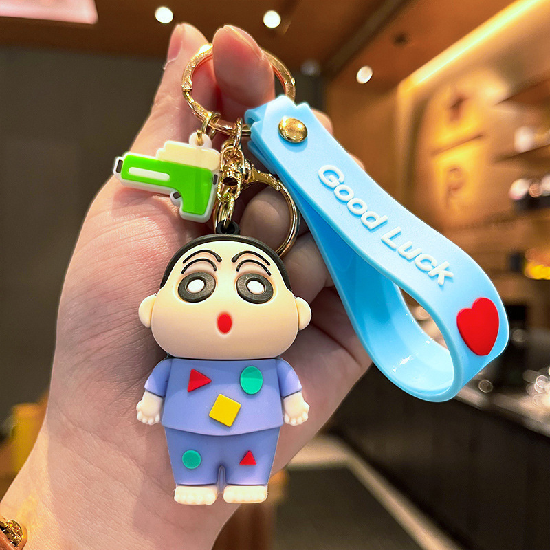 新しい漫画のかわいいワックス製しんちゃん変装キーホルダーペン - Car Accessories Japan のレビューと価格