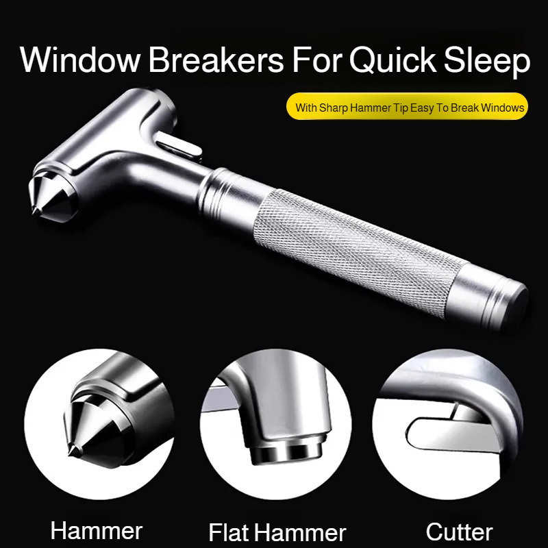 シートベルトカッター付きの車用安全ハンマー。緊急脱出用ハンマ - Car Emergency Tool Kit のレビューと価格