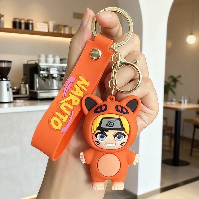 新作アニメ「ナルト」Qバージョンキーホルダー、アニメキャラク - Car Accessories Japanese のレビューと価格